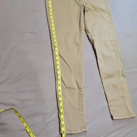 American Eagle Khaki Tan Jeggings Size 12 Short Super Super Stretch X - Picture 9 of 15